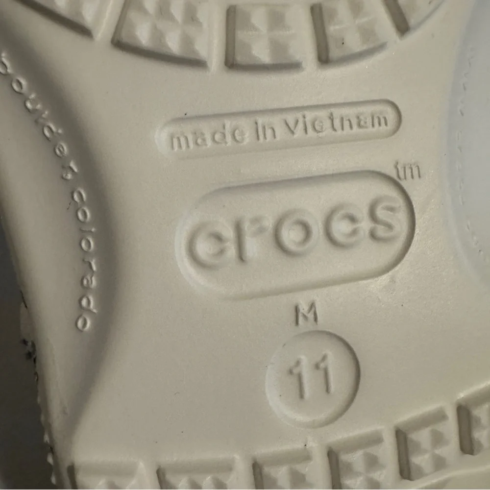 Crocs Classic Starry Glitter Clog Unisex Size Women's 12 Men's 11 Casual Beach - Picture 7 of 9